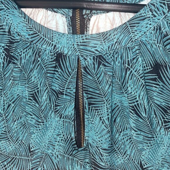 Soft Surroundings Women Jumpsuit Large Blue Sleeveless Tie Waist Cottagecore - Picture 5 of 11